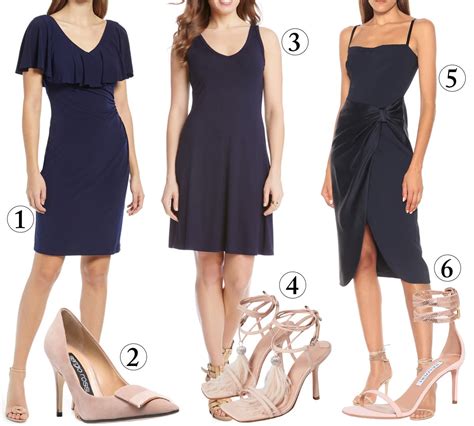 best heels for navy dress.